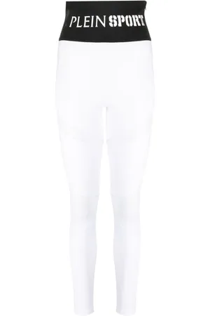Philipp Plein Leggins con logo en la pretina