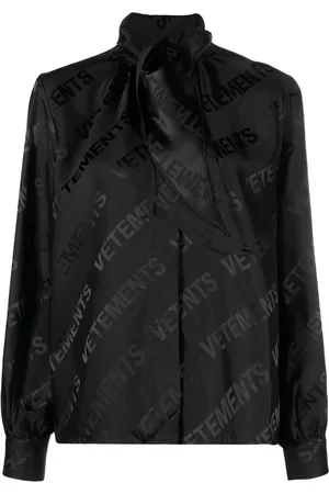 Vetements Camisa con logo en jacquard