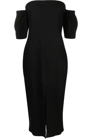 Isabel Marant Vestido midi Stony con hombros descubiertos