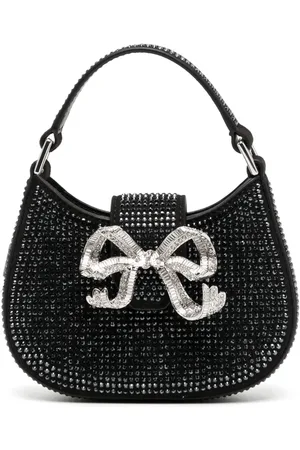 Self-Portrait Tote Crescent Bow micro
