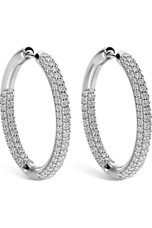 Leo Pizzo Arracadas en oro blanco de 18kt con diamantes