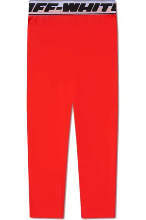 OFF-WHITE Leggins con tiro medio y logo en la pretina