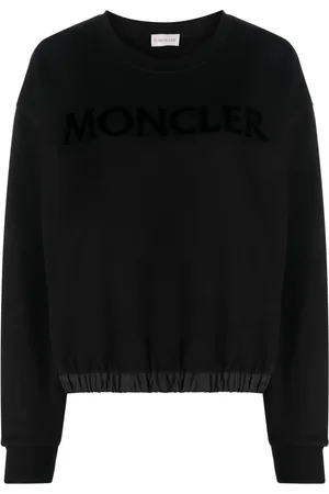 Moncler Sudadera con cuello redondo y logo estampado