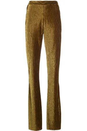 Pantalones de vestir y Jeans de color dorado para mujer