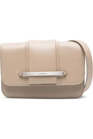 Calvin Klein Bolsa crossbody con placa del logo