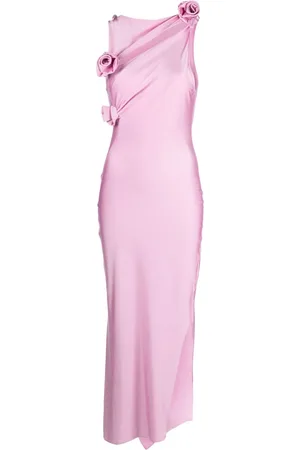 COPERNI Vestido de fiesta con abertura y apliques florales