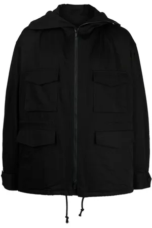 YOHJI YAMAMOTO Chamarra con capucha y cordones