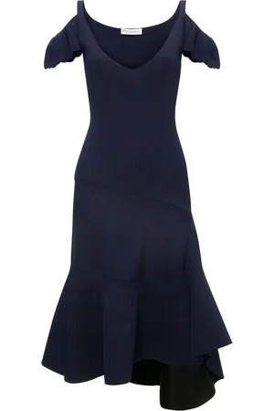 J.W.Anderson Vestido con volantes y hombros descubiertos