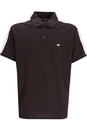 Emporio Armani Playera tipo polo con logo bordado