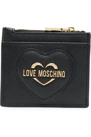 Moschino Cartera con placa del logo y cierre