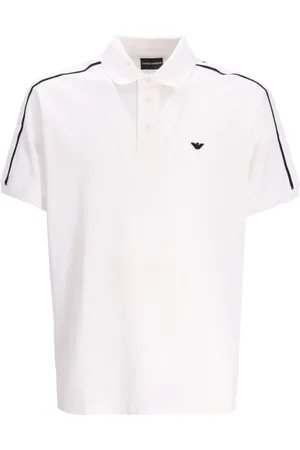 Emporio Armani Playera tipo polo con logo bordado