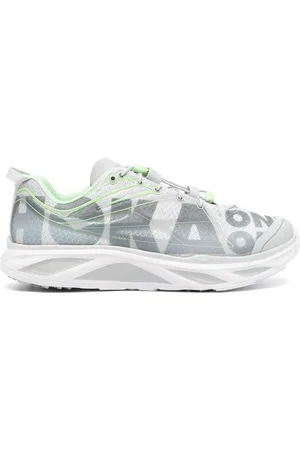 Hoka One One Tenis con agujetas y logo estampado