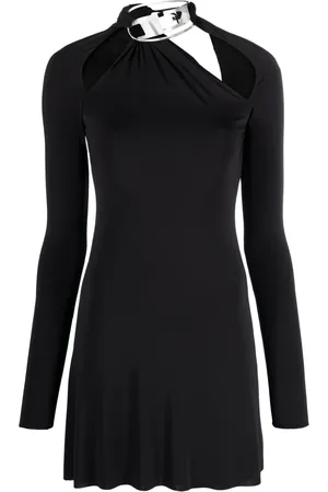 Diesel Vestido corto con placa del logo