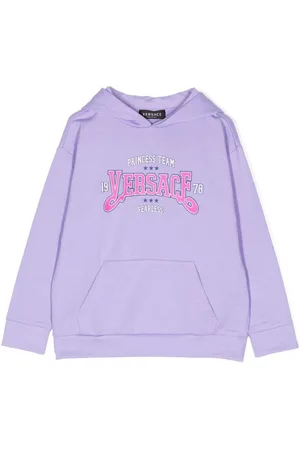 VERSACE Hoodie con logo estampado