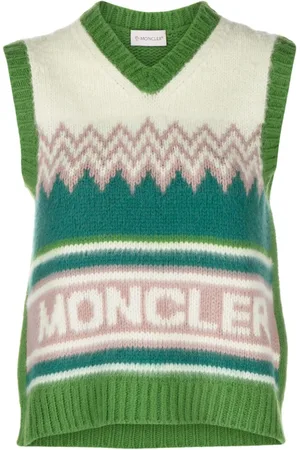 Moncler Chaleco tejido con logo en intarsia