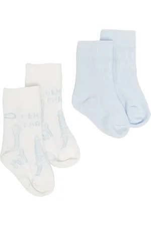 Kenzo Pack de dos pares de calcetines con logo estampado