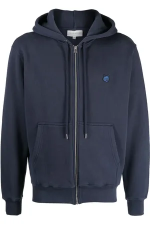 Maison Kitsuné Hoodie con cordones y parche Fox