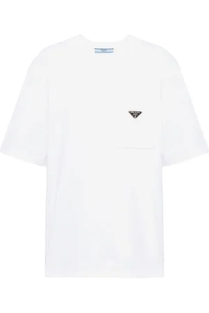 Prada Playera con logo triangular