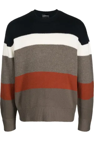 Emporio Armani Suéter con motivo de rayas en intarsia