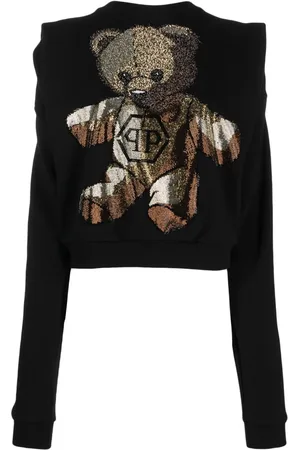 Philipp Plein Sudadera con detalles de cristal