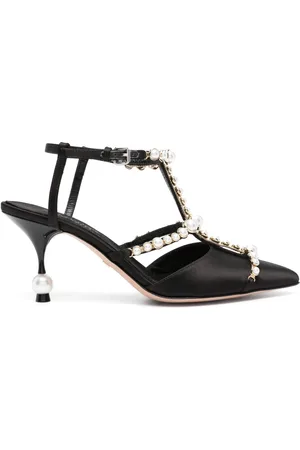 Giambattista Valli Zapatillas con detalles de perla y tacón de 85mm