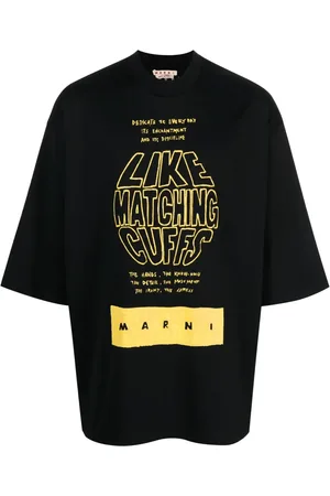Marni Playera con mangas tres cuartos y estampado gráfico
