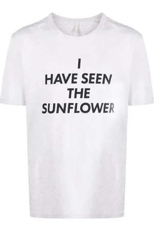 Sunflower Playera con eslogan estampado