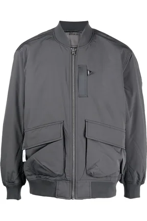 Musium Div. Chamarra bomber con logo bordado