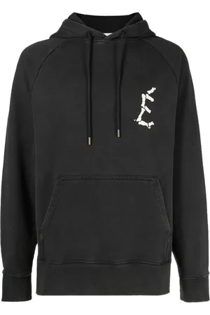 Etudes Hoodie con logo estampado y cordones