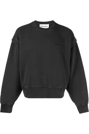 Etudes Sudadera con cuello redondo y logo estampado