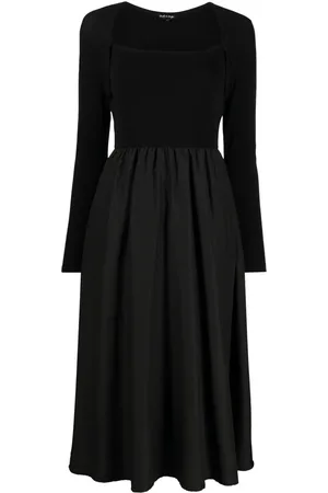 tout a coup Vestido midi manga larga con diseño acampanado