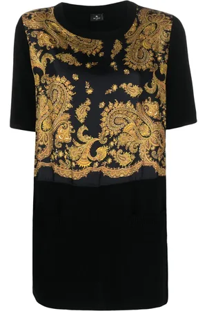 Etro Playera con estampado de cachemira