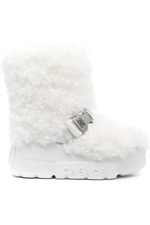 Casadei Botas de pelo artificial con hebilla