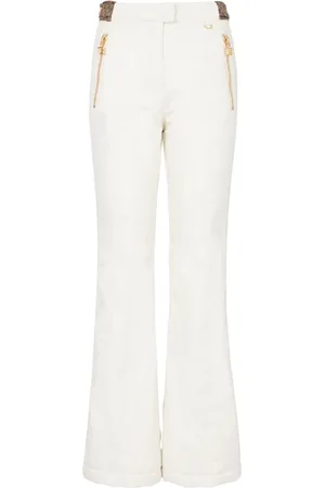 Balmain Pantalones para nieve a rayas con monograma
