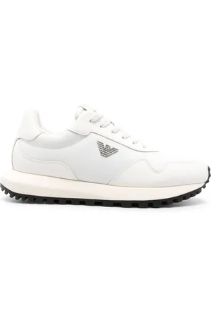Emporio Armani Tenis con placa del logo