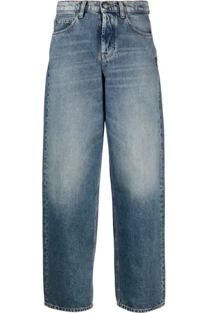 Twin-Set Jeans anchos con tiro alto