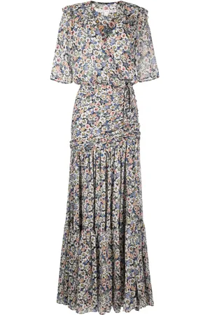 VERONICA BEARD Vestido de seda con estampado floral