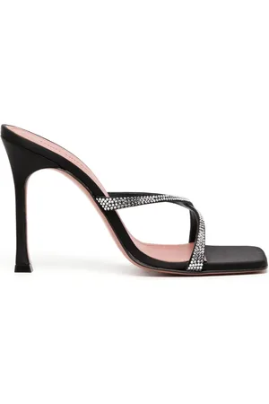 Amina Muaddi Mules Adriana con tacón de 100mm