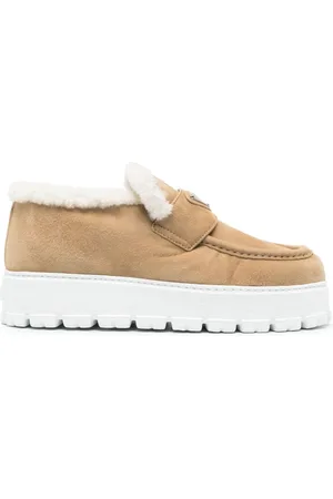 Prada Mocasines con logo triangular