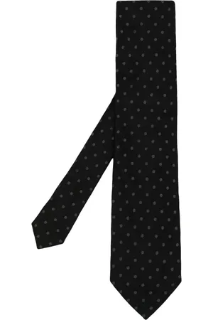 Tom Ford Corbata de seda con bordado de lunares