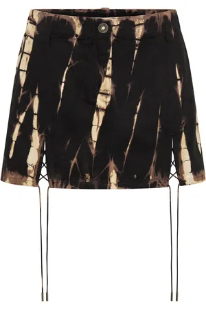 DION LEE Falda corta de mezclilla