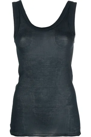 LEMAIRE Camiseta de seda tejida de canalé