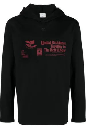 Courrèges Hoodie con logo bordado