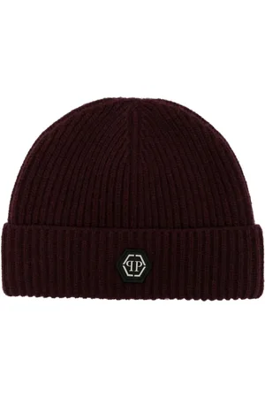 Philipp Plein Gorro con placa del logo
