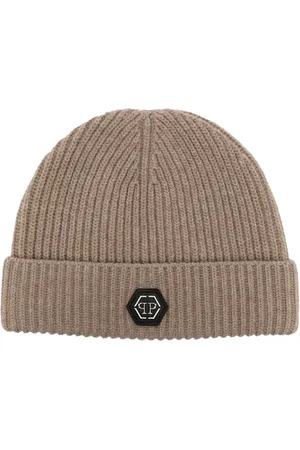 Philipp Plein Gorro con placa del logo