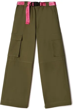 OFF-WHITE Pantalones cargo Bookish con cinturón del logo