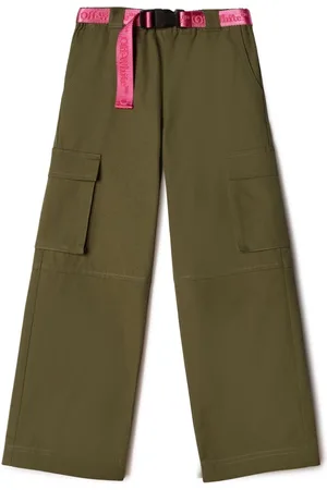 OFF-WHITE Pantalones cargo Bookish con cinturón del logo