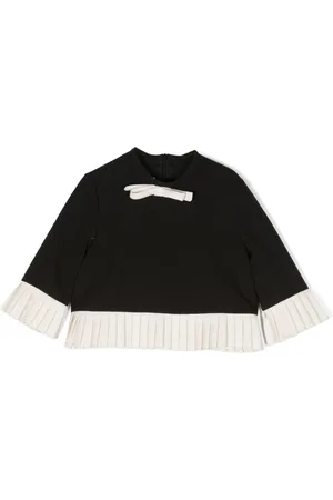 Mimisol Blusa con bordes plisados