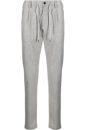 ELEVENTY Pantalones tapered con efecto melange