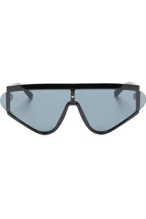 Chiara Ferragni Lentes de sol con armazón redonda y placa del logo